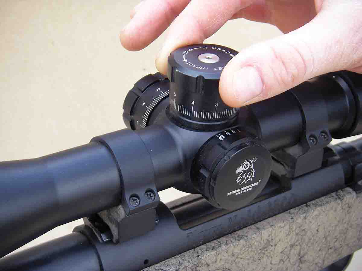 Dialing a scope for a dead-on hold at long range is popular. However, when the shot must be made quickly, the holdover method is preferred.